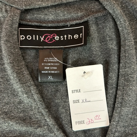 Grey top rayon & spandex - Picture 3 of 3